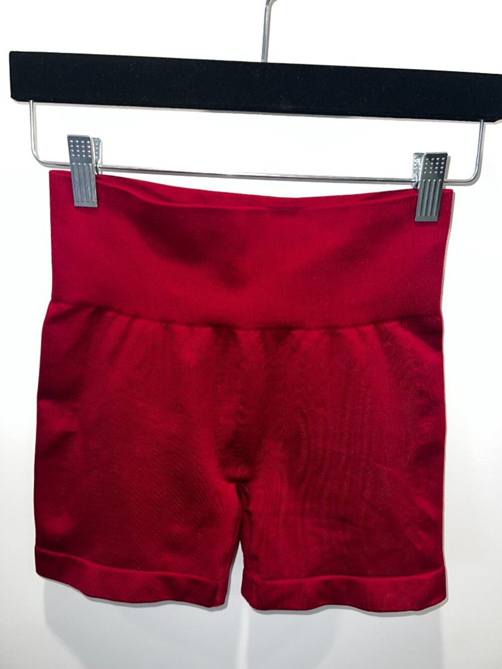 Bo+Tee Women's Red and Burgundy Shorts